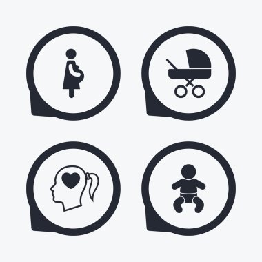 Annelik simgeler. Bebek bebek, gebelik