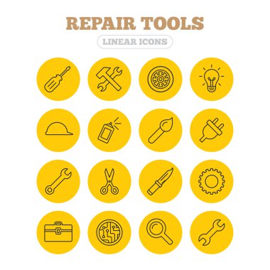 Onarım Araçları simgeler.