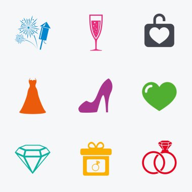 Düğün, nişan simgeler.