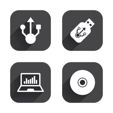 USB flash sürücü simgeleri