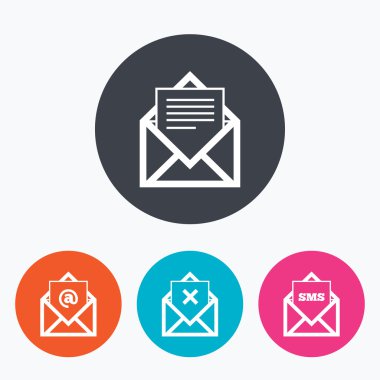 posta zarf simgeleri.