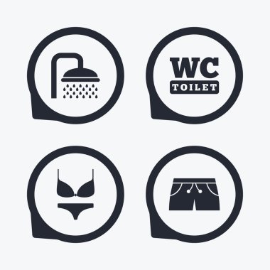 Yüzme Havuzu simgeler.