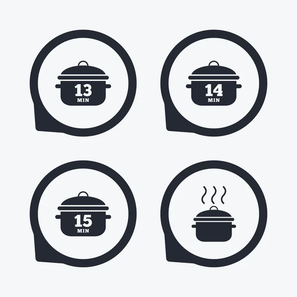 Cooking pan icons. — Stock Vector