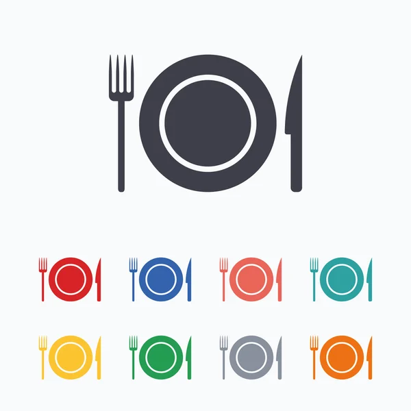 Food sign icons — Stock Vector