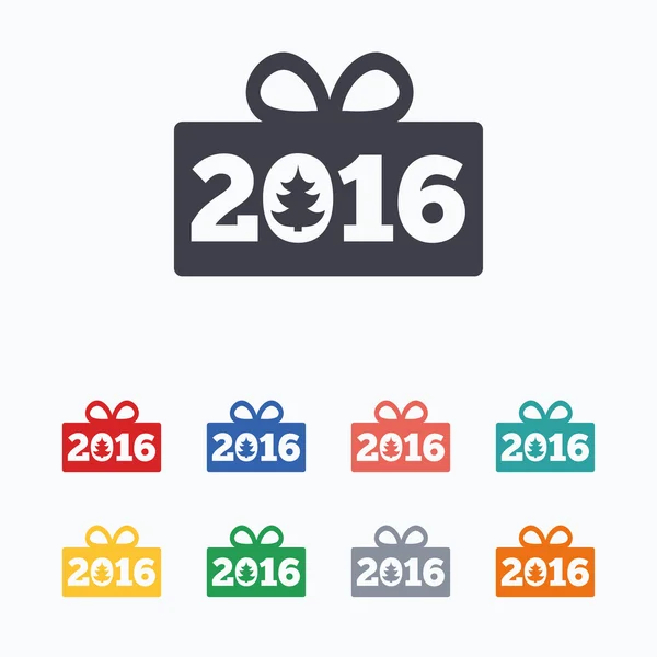 Happy new year 2016 signs — Stockový vektor