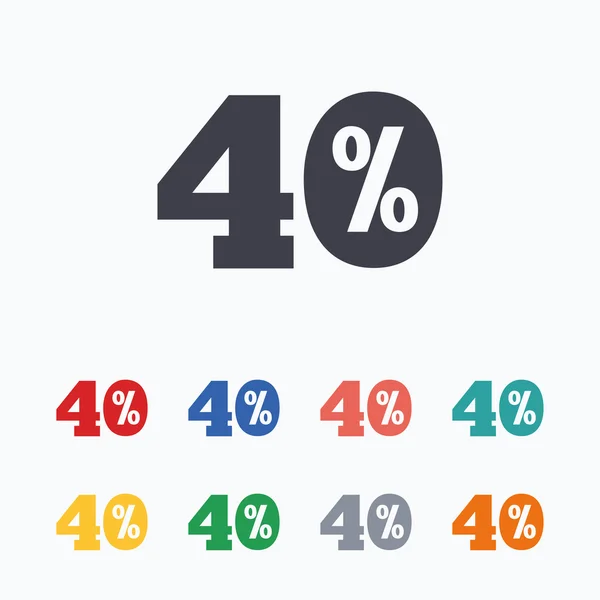 40 % sleva známky — Stockový vektor