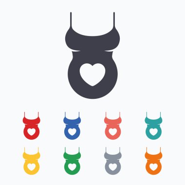 Hamile kadın gömlek işaretleri