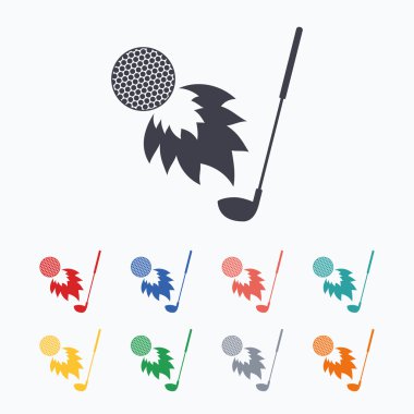 Golf topu kulüp işaretleri