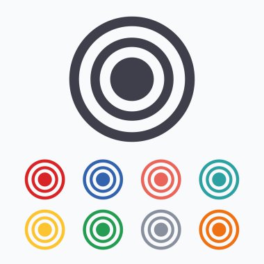 Hedef amaç işareti simgeleri