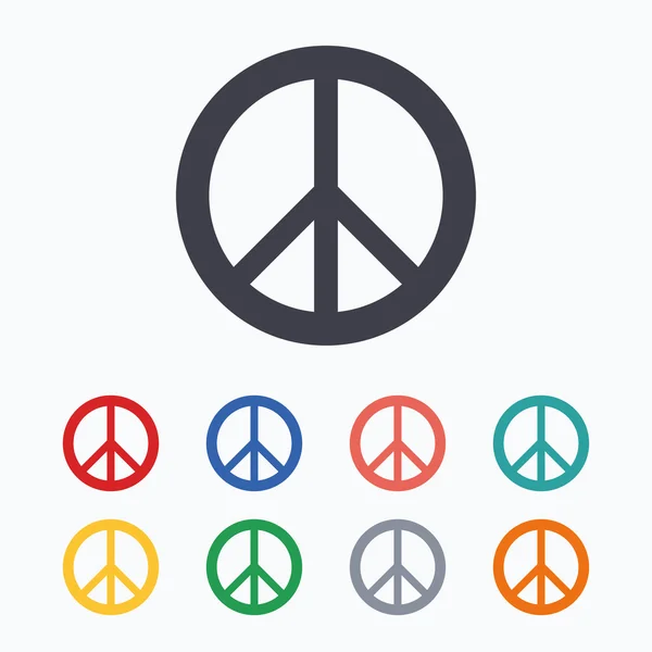 Peace sign icons — Stock Vector