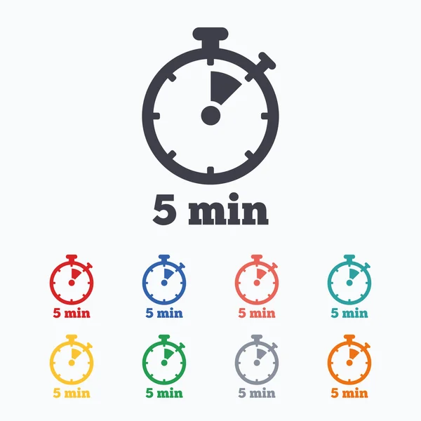 Timer teken pictogrammen — Stockvector