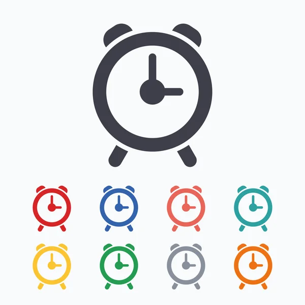 Alarm clock sign icons — Stock Vector