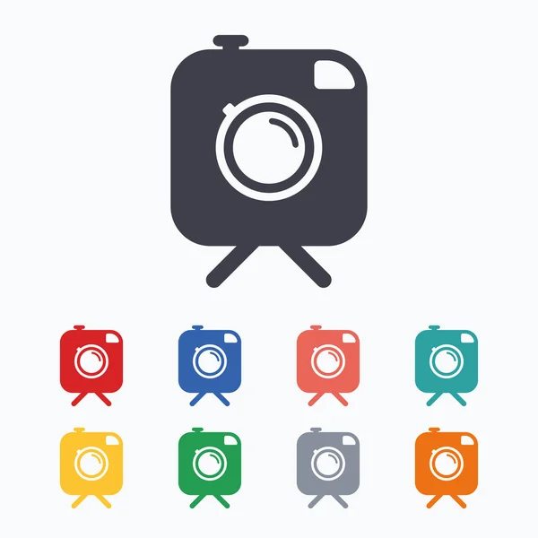 Yenilikçi fotoğraf kamera işaretleri — Stok Vektör