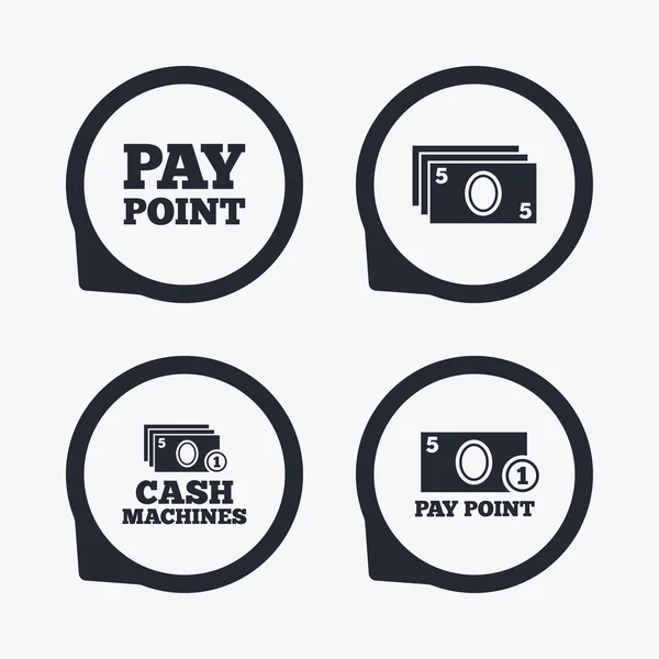 Cash and coin icons. — Stock Vector