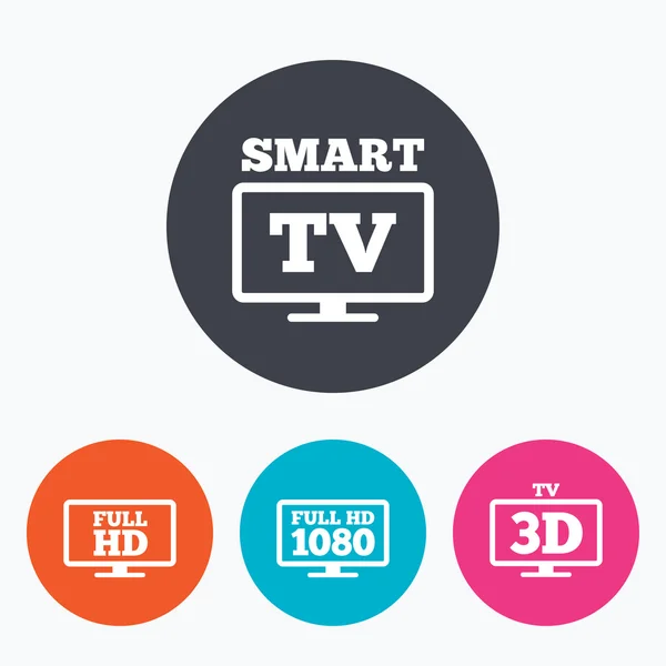 Smart TV mode icons — Stock Vector