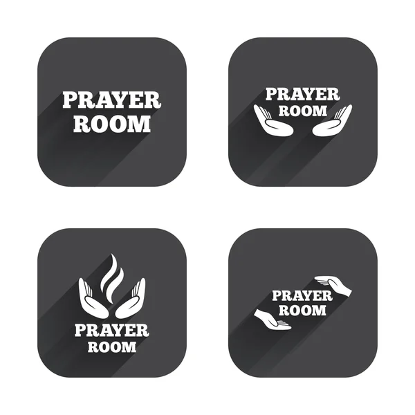 Icônes de salle de prière . — Image vectorielle