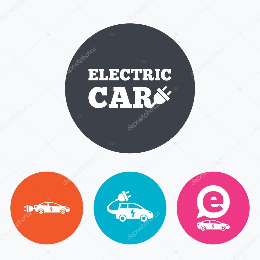 Electric car signs