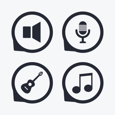 müzikal öğeleri simgeler