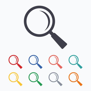 Büyüteç cam işaretleri