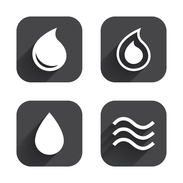 Water drop icons. — Stock Vector