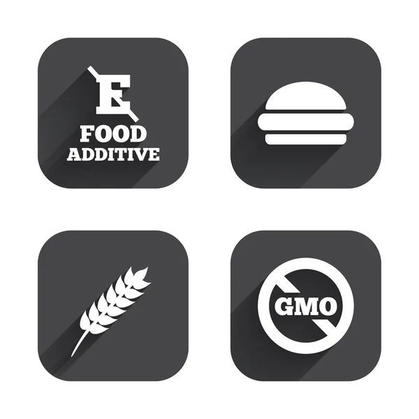 Food additive icons — Stock Vector