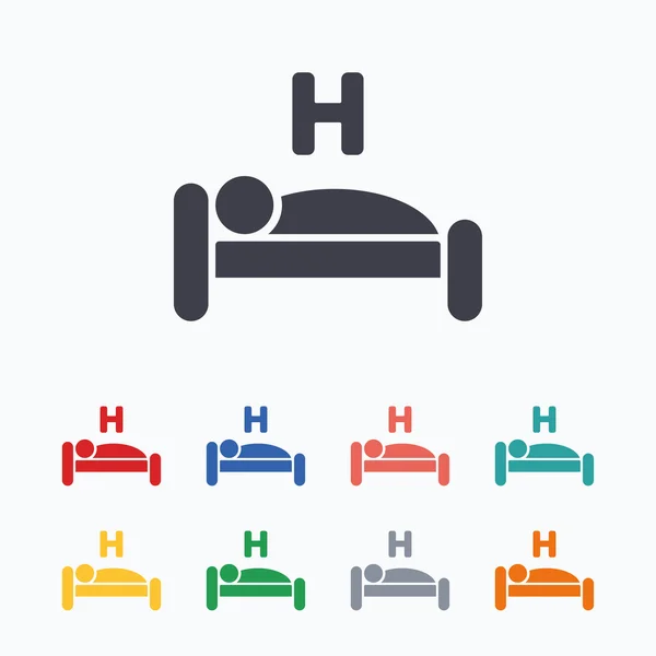 Hotelschild-Symbole — Stockvektor