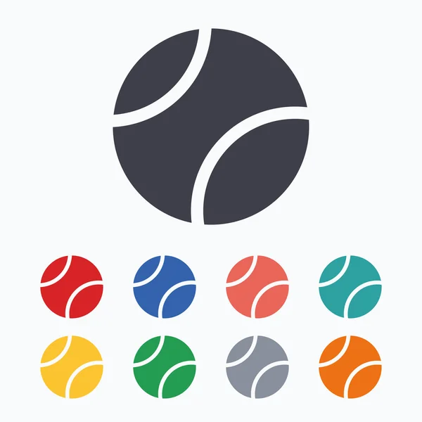 Symbole für Tennisbälle — Stockvektor