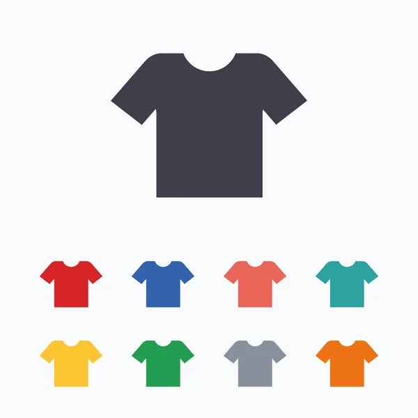 T-shirt sign icons — Stock Vector