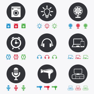 Ev aletleri, aygıt simgeleri.