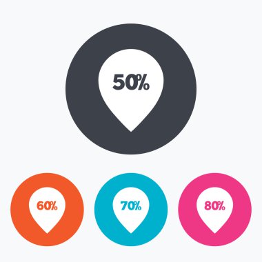 Satılık işaretçisini etiket simgeler.