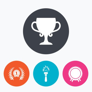 Birincilik Ödülü Kupası simgeler.