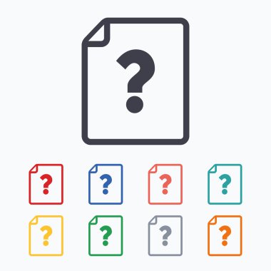 dosya belge yardım simgeleri