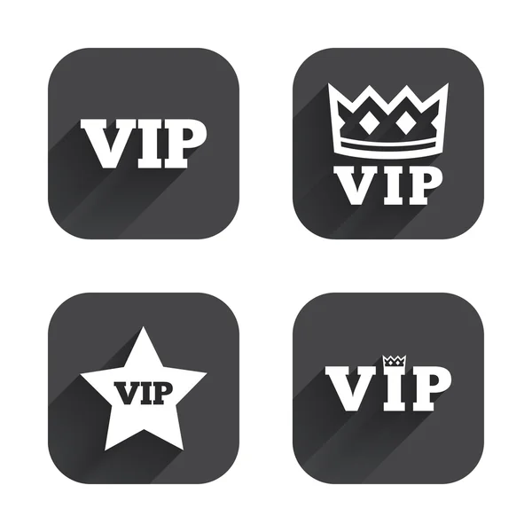 VIP icons. Very important — Stock Vector