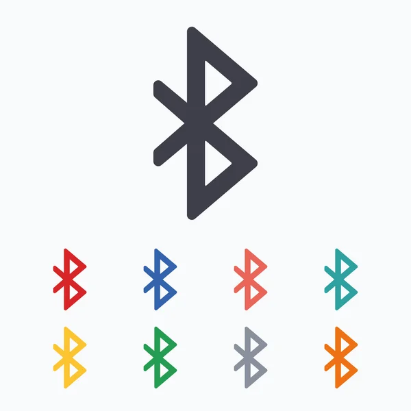 Icone segno Bluetooth — Vettoriale Stock