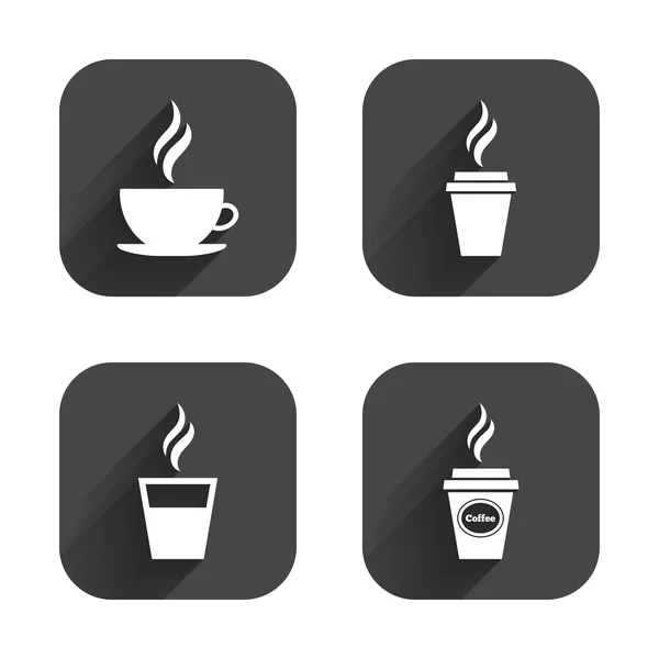 Coffee cup icons — Stock Vector