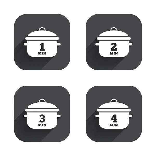 Cooking pan icons. — Stock Vector