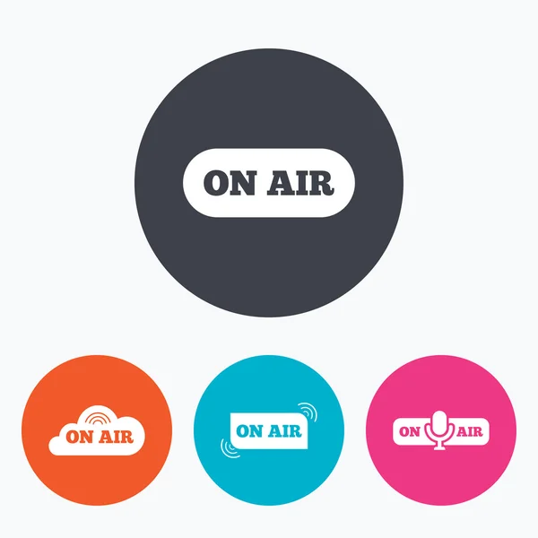 On air icons. — Stock Vector