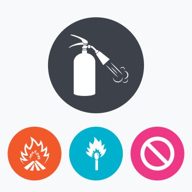 Yangın alev simgeler.