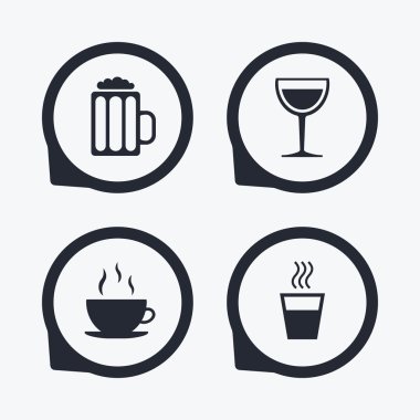 işaretler içer. Kahve Kupası