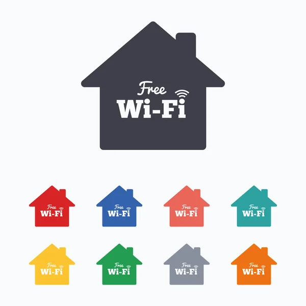 Home wifi signs — Stockový vektor
