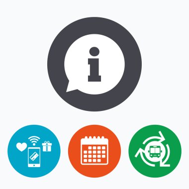 bilgi işareti simgesi. Bilgi simgesi.