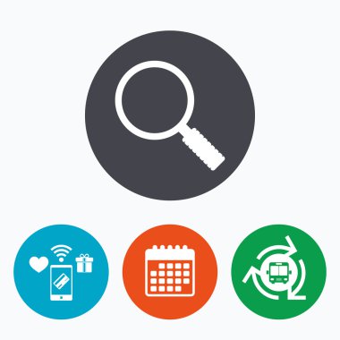 Büyüteç cam simgesi simgesi.