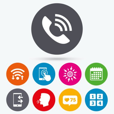 Telefon simgeleri. Çağrı Merkezi