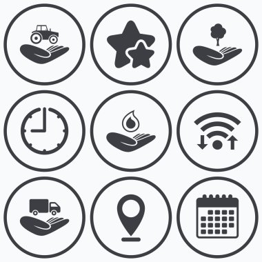 yardım simgeleri eller