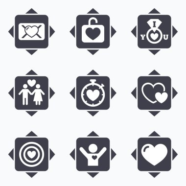 Aşk, Sevgililer günü simgeler.