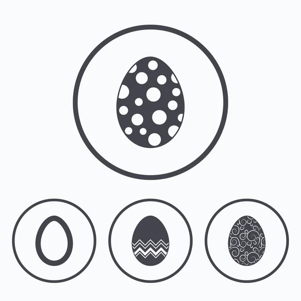 Paskalya yumurtaları işaretler. — Stok Vektör