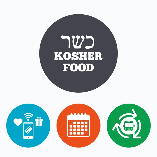 Kosher food product sign — Stock Vector