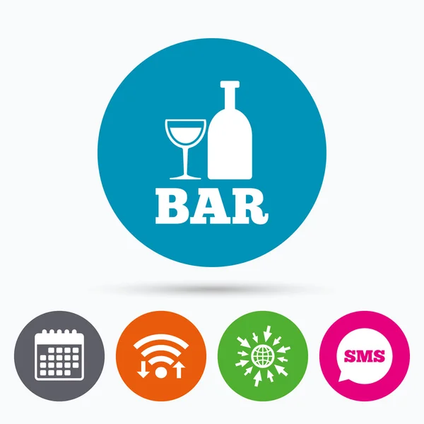 Bar ou icône Pub signe . — Image vectorielle
