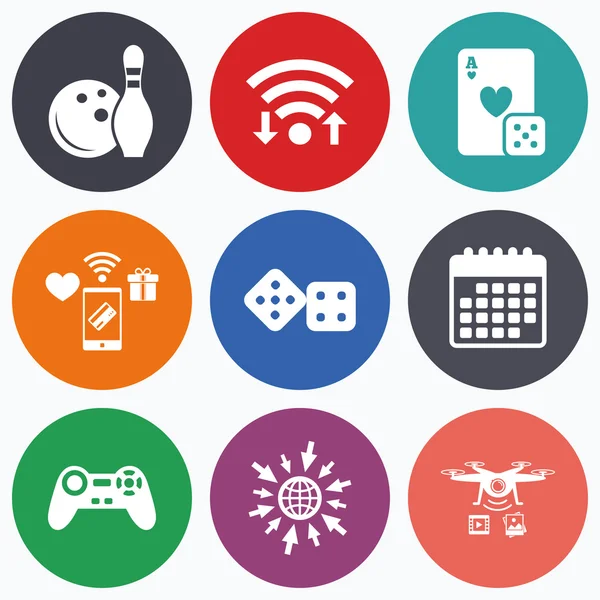 Bowling ve casino işaretleri