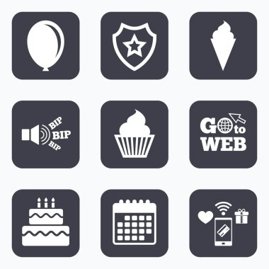 doğum günü partisi simgeleri.